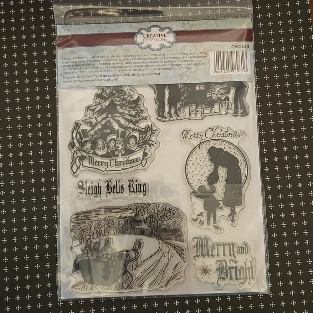 Creative Expressions Taylor Made Journals A Vintage Christmas Stamp Set